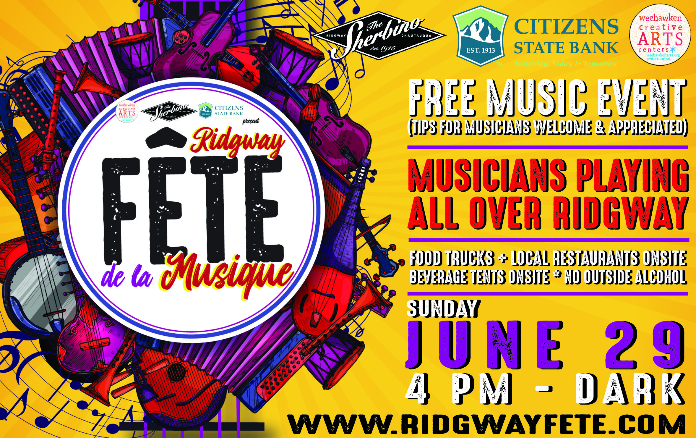 A poster design for our upcoming free live music festival