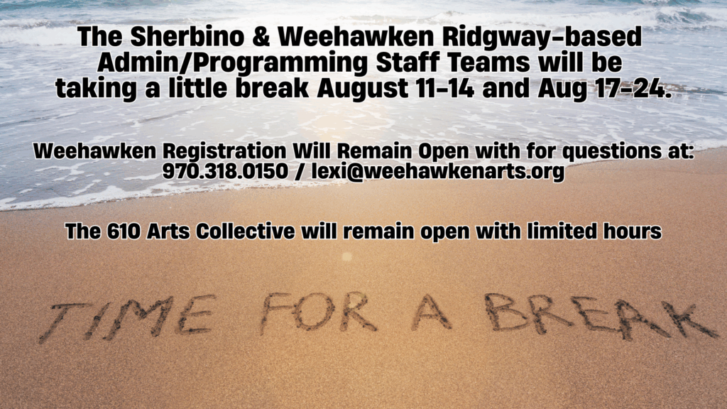 The Sherbino and Weehawken team taking a well-earned summer break after a busy season of events, ready to return refreshed to serve the community