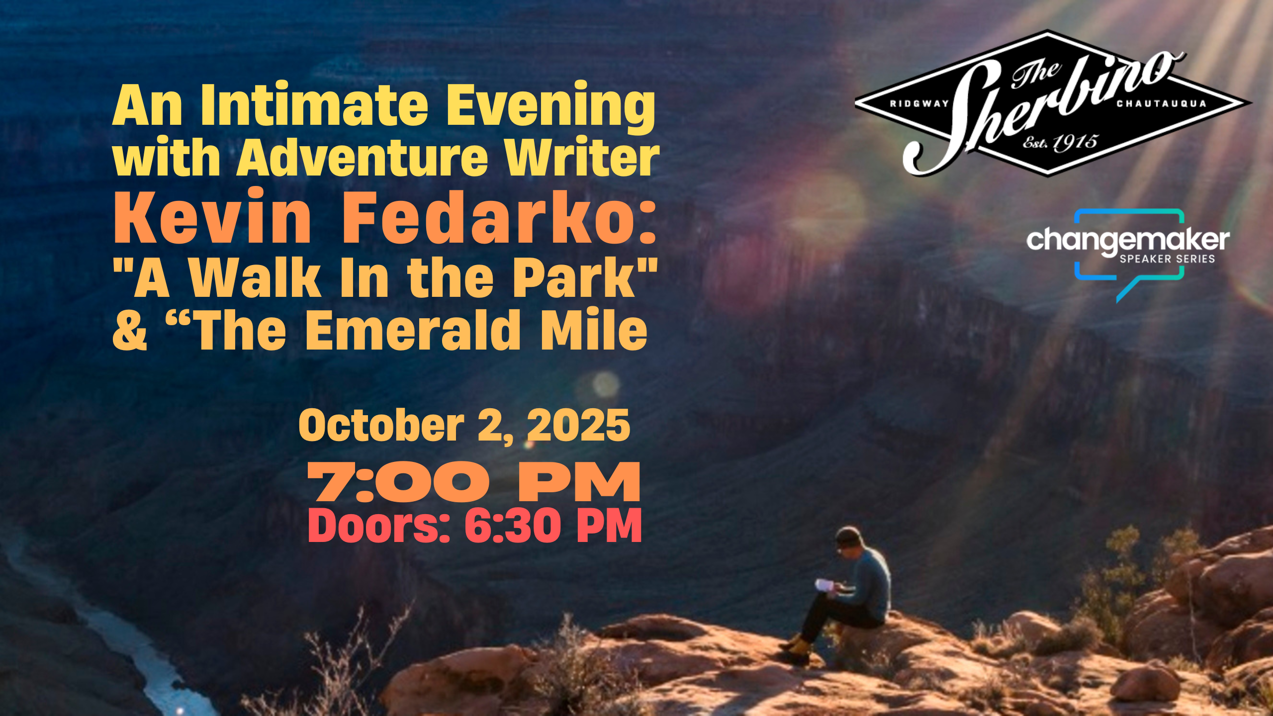 An Intimate Evening with Adventure Writer Kevin Fedarko: